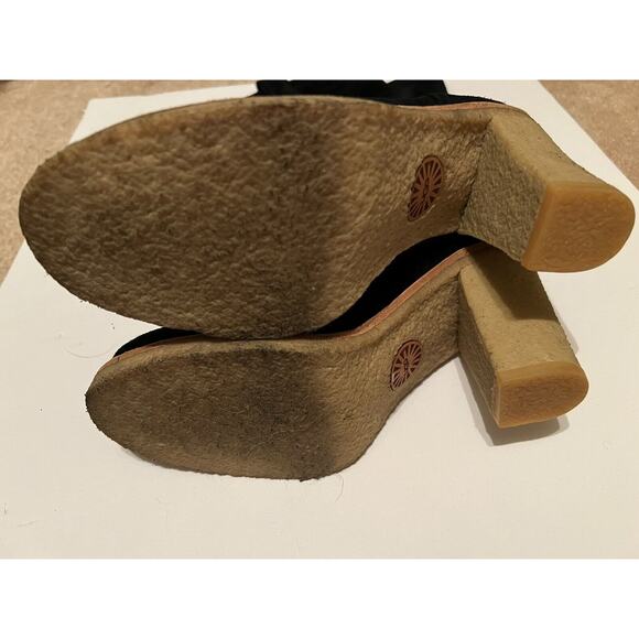 UGG suede boots, heeled Josie Convertible fold over or wear Up Sz 6 -heel 3” - Picture 6 of 10